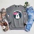 Book UFO Take Me Away Reader Bookaholic Love Books Raglan Sleeve Sweatshirt Deep Heather