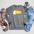 Book Vibes Reading Raglan Sleeve Sweatshirt Deep Heather