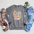 Booked For The Summer Cute Book Reading Women Girls Raglan Sleeve Sweatshirt Deep Heather
