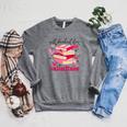 All Booked For Valentines Book Lovers Pink Valentine's Day Raglan Sleeve Sweatshirt Deep Heather