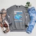 Bookmarks Are For Quitters Book Lover Saying Raglan Sleeve Sweatshirt Deep Heather
