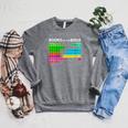 Books Of Bible Periodic Table Seminary Pastor Appreciation Raglan Sleeve Sweatshirt Deep Heather