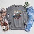 Books Rock Rock'n Roll Science Of Reading Teachers Guitar Raglan Sleeve Sweatshirt Deep Heather
