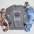 Bookworm Flying Mythical Creature Book Reading Dragon Raglan Sleeve Sweatshirt Deep Heather