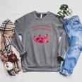 Born To Read Books Forced To Read Emails Floral Raglan Sleeve Sweatshirt Deep Heather