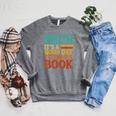 Bruh It’s A Good Day To Read A Book Retro Reading Raglan Sleeve Sweatshirt Deep Heather