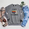 I Can't I'm Booked Book Lover Reading Club Librarianfunny Raglan Sleeve Sweatshirt Deep Heather I Can't I'm Booked Book Lover Reading Club Librarianfunny Raglan Sleeve Sweatshirt Deep Heather