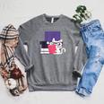 Cat Book Reading Raglan Sleeve Sweatshirt Deep Heather