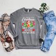 Cat Books Wine Lover Cute Cat Christmas Men Women Raglan Sleeve Sweatshirt Deep Heather