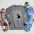Cat Witch Salem Book Club Reading Halloween Book Lover Raglan Sleeve Sweatshirt Deep Heather