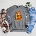 Cats Reading Books Christmas Tree Raglan Sleeve Sweatshirt Deep Heather Cats Reading Books Christmas Tree Raglan Sleeve Sweatshirt Deep Heather