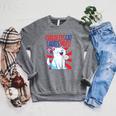 Childless Cat Ladies Vote Kamala Harris Cute Comic Book Cat Raglan Baseball Tee Raglan Sleeve Sweatshirt Deep Heather