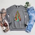 Christmas Book Tree Holiday Loves Reading Bookworm Raglan Sleeve Sweatshirt Deep Heather Christmas Book Tree Holiday Loves Reading Bookworm Raglan Sleeve Sweatshirt Deep Heather