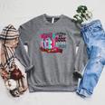 I Closed My Book To Be Here Fall Pumpkin Raglan Sleeve Sweatshirt Deep Heather