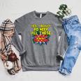 Comic Book Fan Reader I Need All These Comic Books Raglan Sleeve Sweatshirt Deep Heather