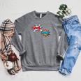 Comic Book POW Shirt BOOM Retro Superhero Costume Raglan Sleeve Sweatshirt Deep Heather Comic Book POW Shirt BOOM Retro Superhero Costume Raglan Sleeve Sweatshirt Deep Heather