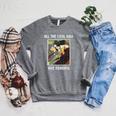 All The Cool Kids Are Reading Book Lovers Book Nerds Raglan Sleeve Sweatshirt Deep Heather