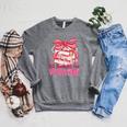 Coquette Bow All Booked For Valentine Book Lover Bookish Raglan Sleeve Sweatshirt Deep Heather Coquette Bow All Booked For Valentine Book Lover Bookish Raglan Sleeve Sweatshirt Deep Heather