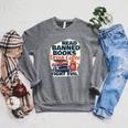 Cute Bookworm Tees Read Banned Books Drink Coffee Small -Adults Raglan Sleeve Sweatshirt Deep Heather
