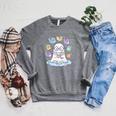 Cute Ghost Reading Books Spooky Magical Tales Witchy Raglan Sleeve Sweatshirt Deep Heather Cute Ghost Reading Books Spooky Magical Tales Witchy Raglan Sleeve Sweatshirt Deep Heather