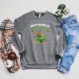 Dad Of Caterpillar Birthday Reading Books Lovers Raglan Sleeve Sweatshirt Deep Heather