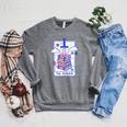 Dark Romance Reader Retro 90s Style Bookish Spicy Book Lover Raglan Sleeve Sweatshirt Deep Heather