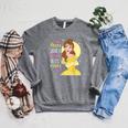 Disney Princess Never Judge A Book By Its Cover Raglan Sleeve Sweatshirt Deep Heather Disney Princess Never Judge A Book By Its Cover Raglan Sleeve Sweatshirt Deep Heather