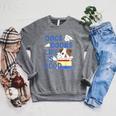 Dog Books Life Is Great Raglan Sleeve Sweatshirt Deep Heather
