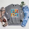 Dolphin Love Reading And Dolphins Child Book Lover Raglan Sleeve Sweatshirt Deep Heather