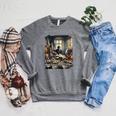 Dostoevsky Books Raglan Sleeve Sweatshirt Deep Heather