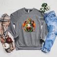 Dragon With Book Raglan Sleeve Sweatshirt Deep Heather