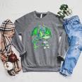 Dragon Reading Books Bookworm Raglan Sleeve Sweatshirt Deep Heather