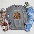 Dragons Books Crochet Hooks Raglan Sleeve Sweatshirt Deep Heather