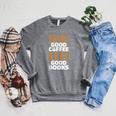Drink Good Coffee Read Good Books Drink Coffee Read Books Raglan Sleeve Sweatshirt Deep Heather