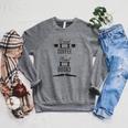 Drink Good Coffee Read Good Books Daily Ritual Raglan Sleeve Sweatshirt Deep Heather Drink Good Coffee Read Good Books Daily Ritual Raglan Sleeve Sweatshirt Deep Heather