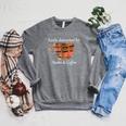 Easily Distracted By Books & Coffee Raglan Sleeve Sweatshirt Deep Heather