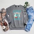 Easily Distracted By Books And Dragons Nerds Raglan Sleeve Sweatshirt Deep Heather