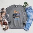 Easily Distracted By Cats And Books For Cat Lovers Men Women Kids Raglan Sleeve Sweatshirt Deep Heather