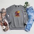 Easily Distracted By Dragons And Books Nerd Red Dragon Raglan Sleeve Sweatshirt Deep Heather