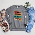 Eat Sleep Read Repeat Reading Books Reader Bookworm Raglan Sleeve Sweatshirt Deep Heather
