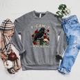 F-CAW-F I'm Reading Crow Book Lover Introvert Meme Raglan Sleeve Sweatshirt Deep Heather