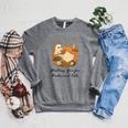 Fall Cat Ghosting You For Book Halloween Ghost Reading Raglan Sleeve Sweatshirt Deep Heather