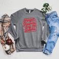 Forget Flowers Buy Me Books Valentine Bookish Book Lover Raglan Sleeve Sweatshirt Deep Heather