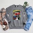 Frankenstein Halloween Horror Vintage Comic Book Retro Raglan Sleeve Sweatshirt Deep Heather Frankenstein Halloween Horror Vintage Comic Book Retro Raglan Sleeve Sweatshirt Deep Heather