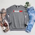 FREADOM T-Shirt For Book Lovers Bookworms Raglan Sleeve Sweatshirt Deep Heather