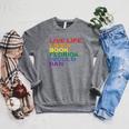 Gay Pride Live Like Book Florida Ban LGBTQ Rainbow Men Women Raglan Sleeve Sweatshirt Deep Heather Gay Pride Live Like Book Florida Ban LGBTQ Rainbow Men Women Raglan Sleeve Sweatshirt Deep Heather
