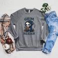 Grim Reader Dark Humor Read Book & Library Lovers Raglan Sleeve Sweatshirt Deep Heather Grim Reader Dark Humor Read Book & Library Lovers Raglan Sleeve Sweatshirt Deep Heather