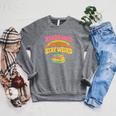 Groovy Read Books Be Kind Stay Weird Bookish Quote Raglan Sleeve Sweatshirt Deep Heather