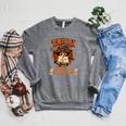 Halloween Book Lovers Librarian Teacher Library Kids Costume Raglan Sleeve Sweatshirt Deep Heather