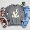 Halloween Books Cute Ghost Reading Booooks Teacher Raglan Sleeve Sweatshirt Deep Heather Halloween Books Cute Ghost Reading Booooks Teacher Raglan Sleeve Sweatshirt Deep Heather